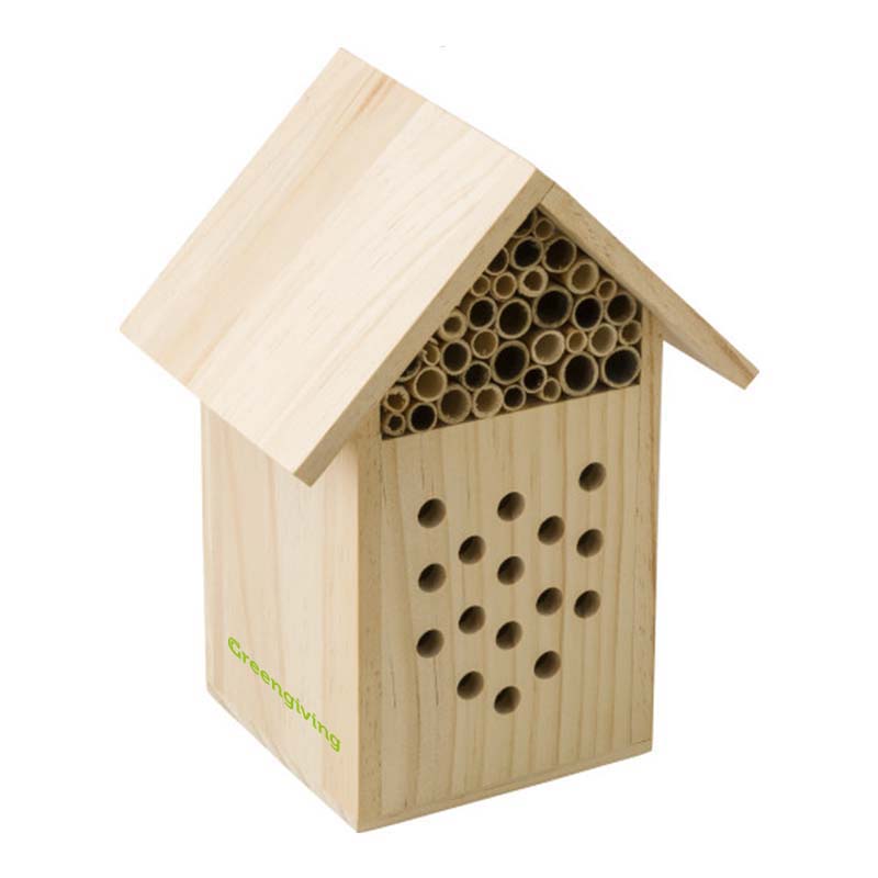 Wooden bee hotel | Eco promotional gift